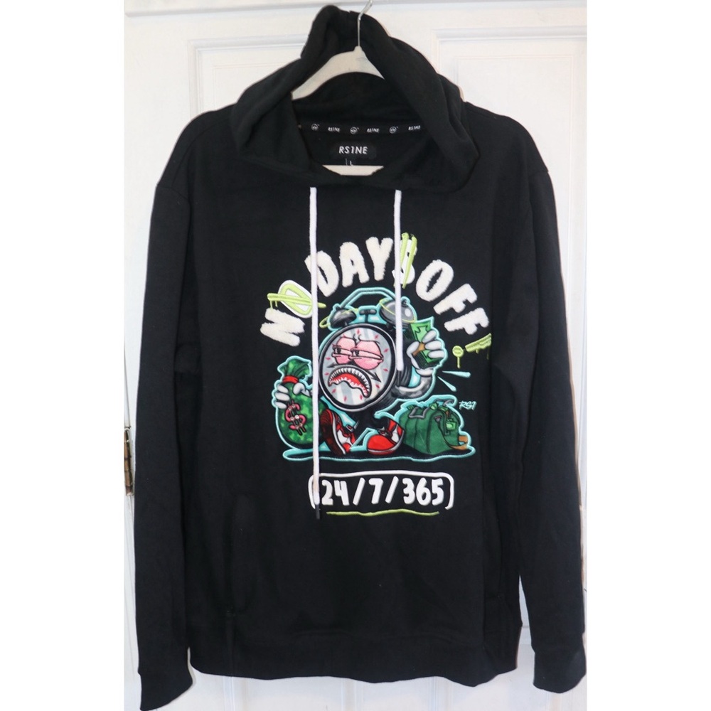 RS1NE Men’s No Days Off Graphic Hoodie